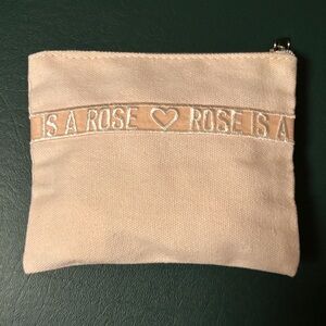 Dior Blush Pink Canvas  Pouch